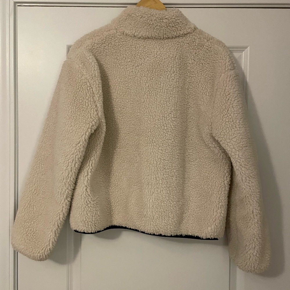 Rails Dean Fuzzy Leopard Print Trim Jacket - Cream animal print - Picture 7 of 8